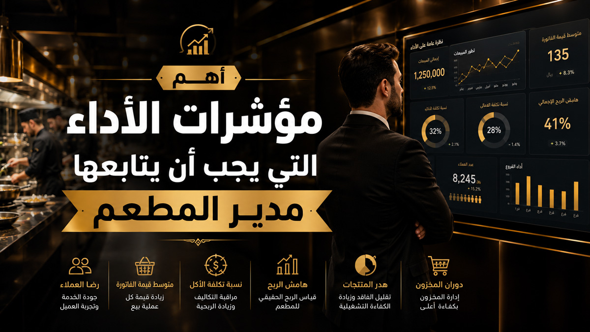أهم مؤشرات الأداء التي يجب أن يتابعها مدير المطعم