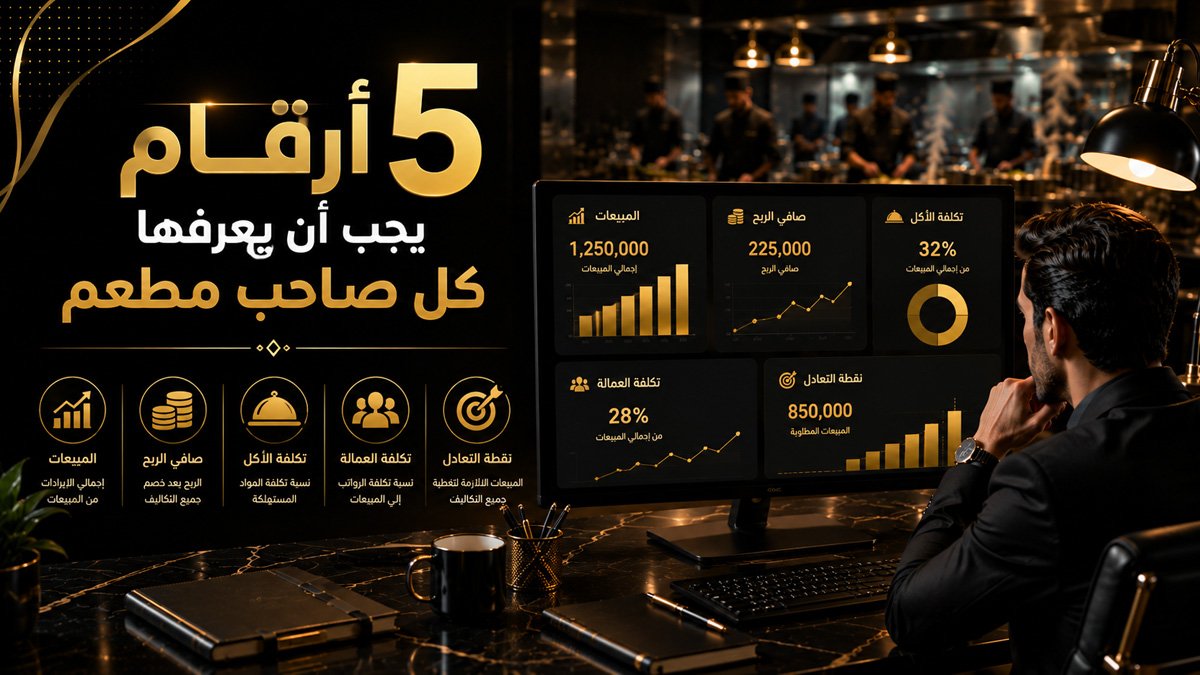 5 أرقام يجب أن يعرفها كل صاحب مطعم