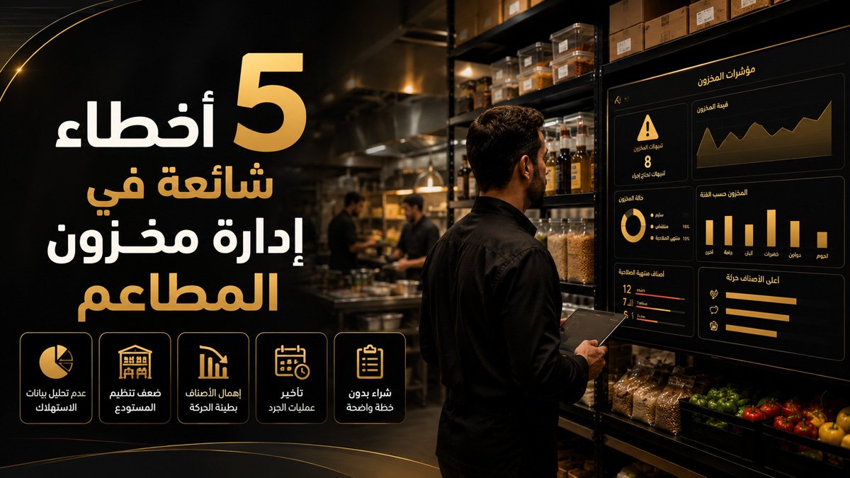 5 أخطاء شائعة في إدارة مخزون المطاعم