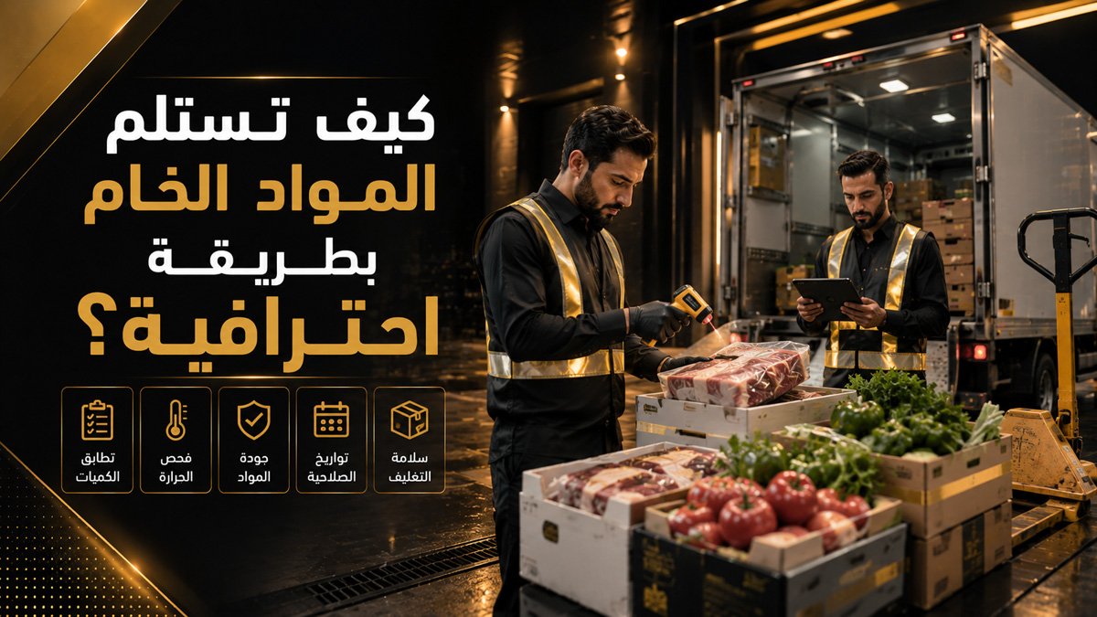 كيف تستلم المواد الخام بطريقة احترافية؟