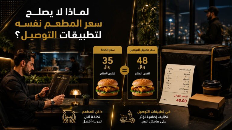 لماذا لا يصلح سعر المطعم نفسه لتطبيقات التوصيل؟