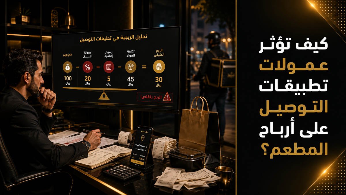 كيف تؤثر عمولات تطبيقات التوصيل على أرباح المطعم؟